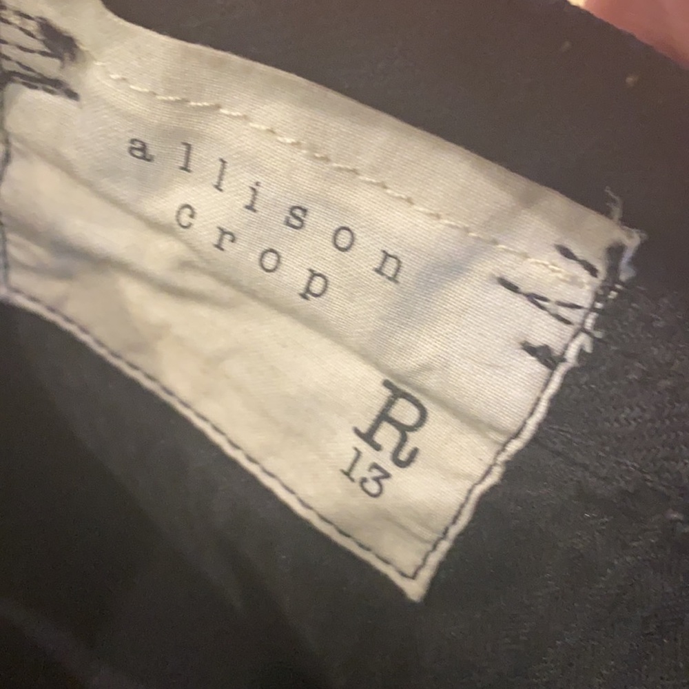 R13 Faded Black Patch Jean - 27 - Picture 6 of 7